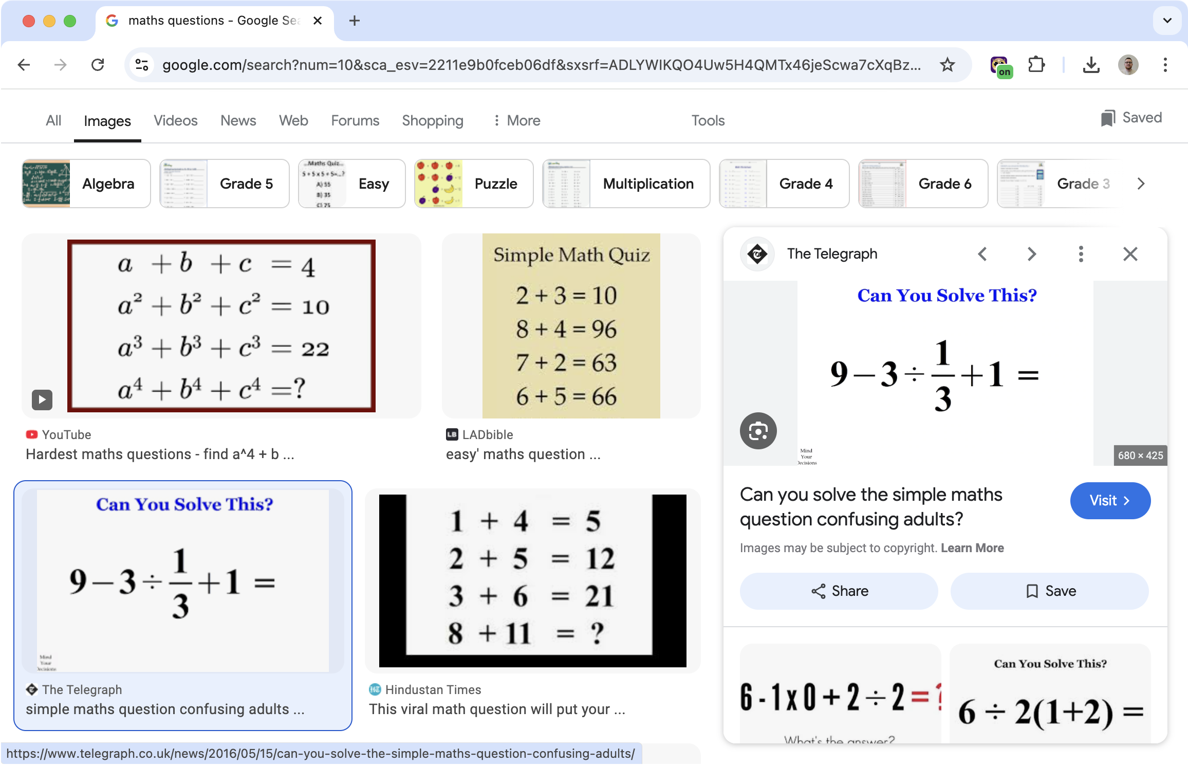 After Maths Reader was enabled