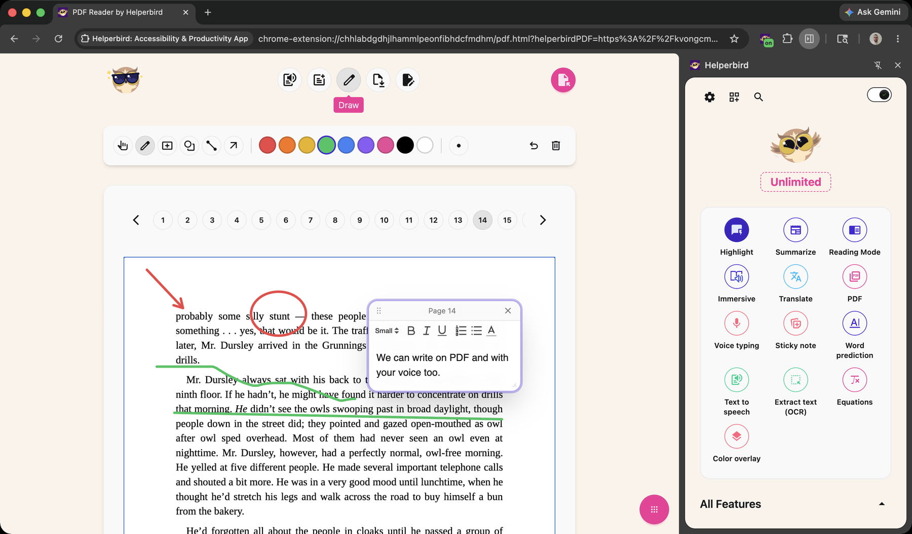 After Write on PDFs was enabled