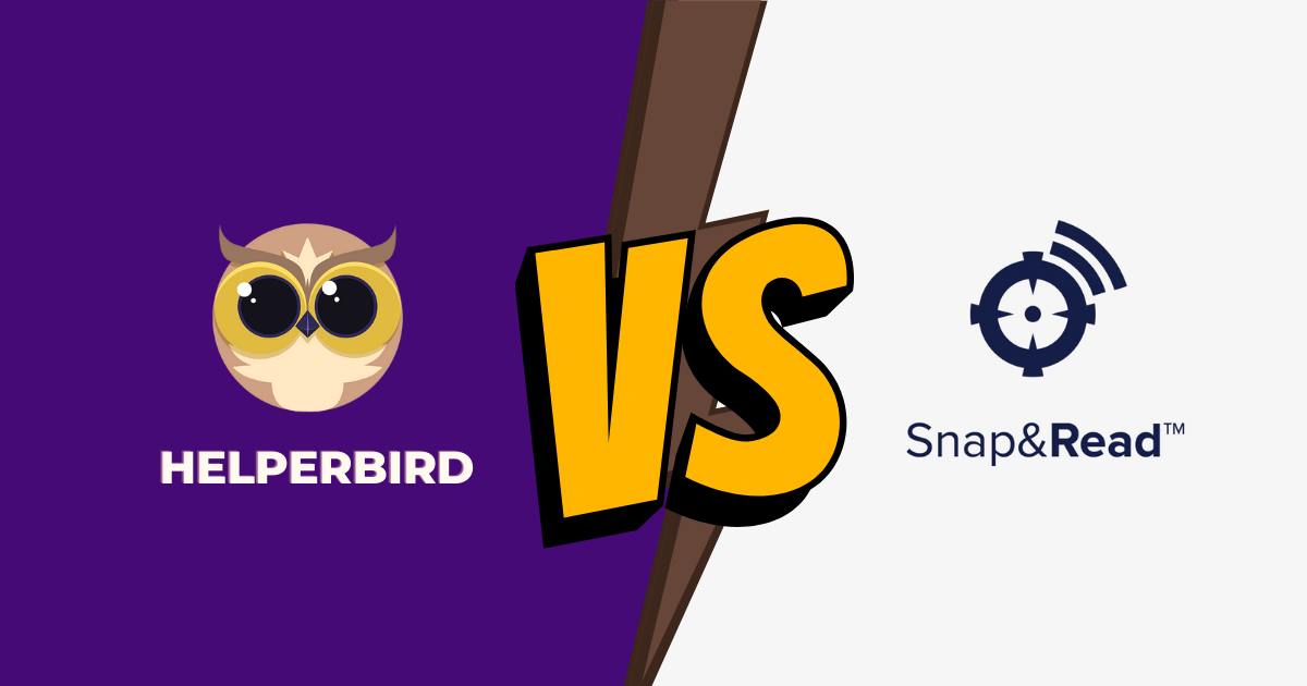 Snap & Read vs. Helperbird